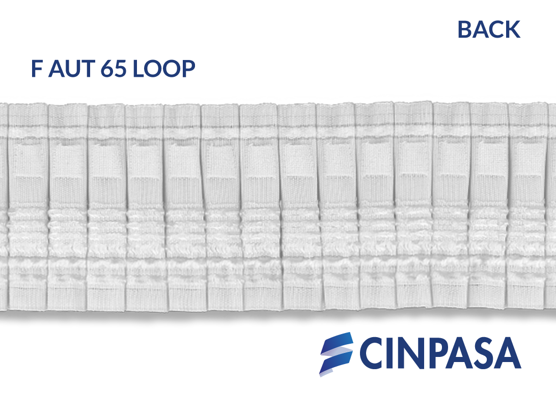  Cinta fruncidora automática con loop para velcro 